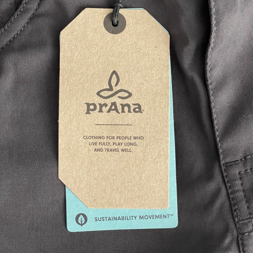 NWT prAna Brion Short 11" Inseam 28 Charcoal Abrasion Resistant Reinforced Rivet - Picture 15 of 16